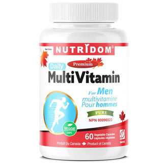 Nutridom Multivitamin for Men, 60 Veggie Capsules - CAFORIA.CA