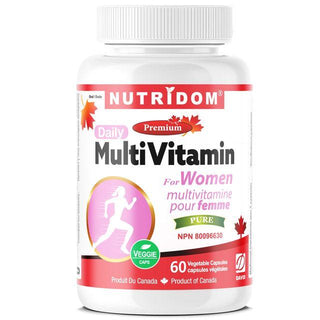 Nutridom Multivitamin for Women, 60 Veggie Capsules - CAFORIA.CA