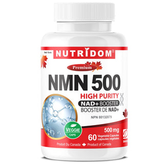 Nutridom NMN 500 60 Veggie Capsules - CAFORIA.CA