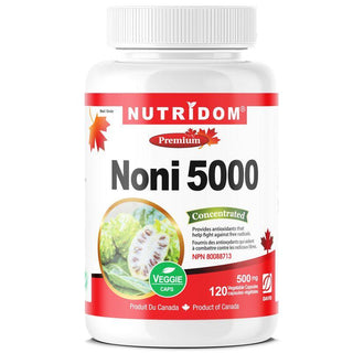 Nutridom Noni 5000, 120 Veggie Capsules - CAFORIA.CA