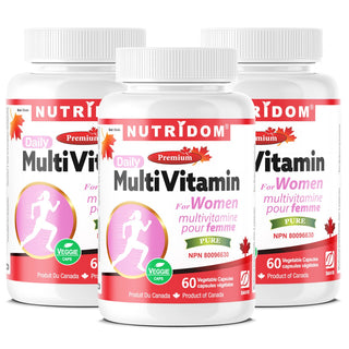 Nutridom Nutridom Multivitamin for Women, 60 Veggie Capsules - 3 PACK - CAFORIA.CA