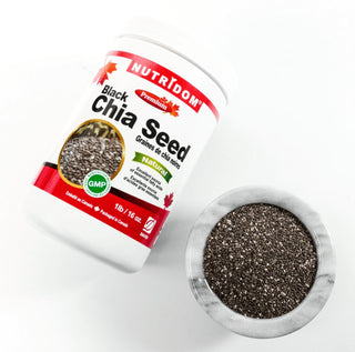 Nutridom Organic Black Chia Seed, 16 oz (1 lb) - CAFORIA.CA