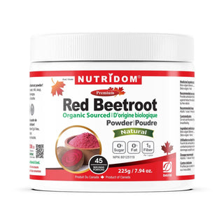 Nutridom Organic Red Beetroot Powder, 7.94 oz (225 g) - CAFORIA.CA