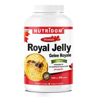 Nutridom Royal Jelly 1000mg, 300 Softgels - CAFORIA.CA