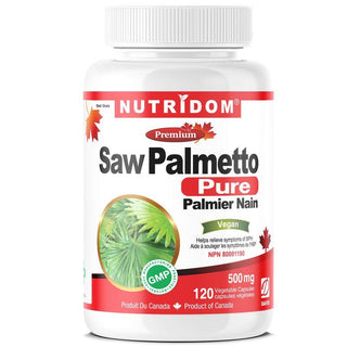 Nutridom Saw Palmetto, 500 mg, 120 Veggie Capsules - CAFORIA.CA