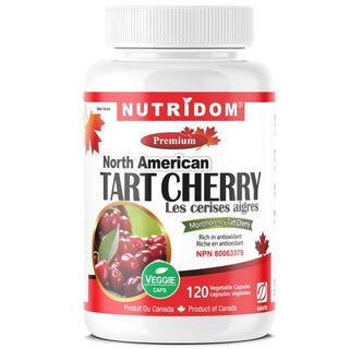 Nutridom Tart Cherry, Montmorency Whole Fruit Extract, 500 mg, 120 Veggie Capsules - CAFORIA.CA