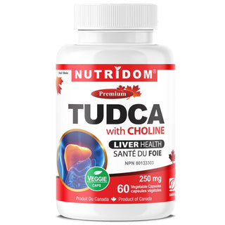 Nutridom Tudca with Choline 250mg 60 Vcaps - CAFORIA.CA