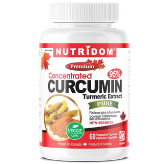 Nutridom Turmeric Curcumin, 400 mg, 60 Veggie Capsules - CAFORIA.CA