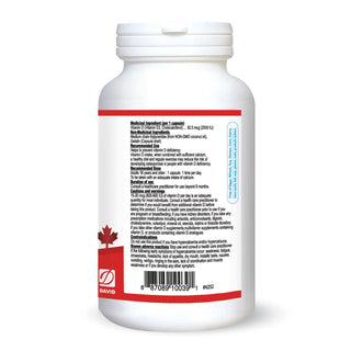 Nutridom Vitamin D3 (Cholecalciferol) with MCT Oil, 62.5 mcg (2500 IU), 240 Softgels - CAFORIA.CA