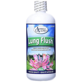 Omega Alpha Lung Flush 500 ml, Detox & Lungs Cleanser, Supports Healthy Lung Function - CAFORIA.CA