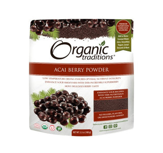 Organic Traditions Acai Berry Powder 100g - CAFORIA.CA