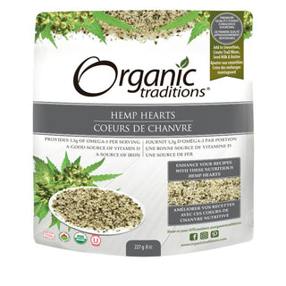 Organic Traditions Hemp Hearts 227g - CAFORIA.CA