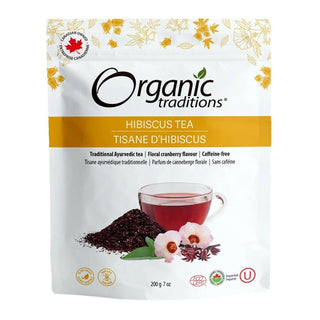 Organic Traditions Hibiscus Tea Cut 200g (7oz) - CAFORIA.CA