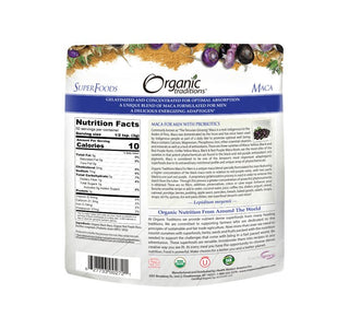 Organic Traditions Maca for Men with Probiotics 150g - CAFORIA.CA