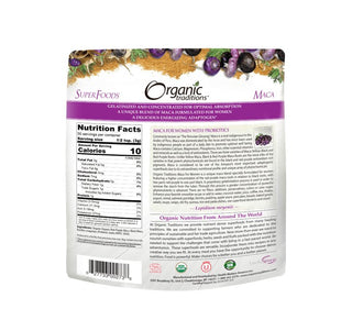 Organic Traditions Maca for Women with Probiotics 150g - CAFORIA.CA