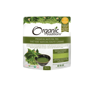 Organic Traditions Premium Matcha Tea 100g - CAFORIA.CA