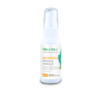 Organika Bee Propolis throat spray - Alcohol free 30ml - CAFORIA.CA