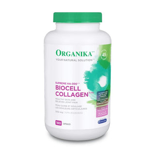 Organika Biocell Collagen (Formerly HA - 300) 500mg 180 Capsules - CAFORIA.CA