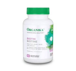 Organika Biotin 10,000MCG 60 Capsules - CAFORIA.CA