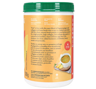 Organika Bone Broth Chicken Ginger Powder 300g - CAFORIA.CA