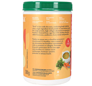 Organika Bone Broth Chicken Original Protein Powder 300g - CAFORIA.CA