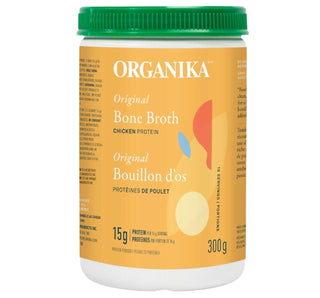 Organika Bone Broth Chicken Original Protein Powder 300g - CAFORIA.CA