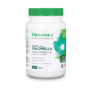 Organika Chlorella (Broken Cell Wall) 200 Tablets - CAFORIA.CA