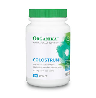 Organika Colostrum 500mg 90 Capsules - CAFORIA.CA