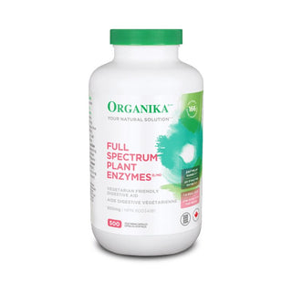 Organika Full Spectrum Plant Enzymes 500 mg 500 vegi caps - CAFORIA.CA