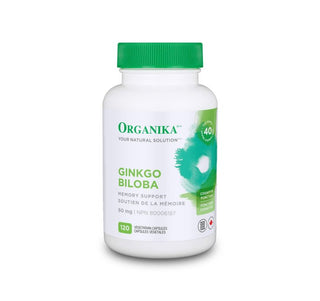 Organika Ginkgo Biloba 120 vegi caps - CAFORIA.CA