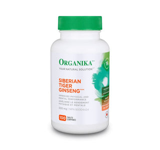 Organika Ginseng - Siberian Tiger 500mg 100 Tablets - CAFORIA.CA