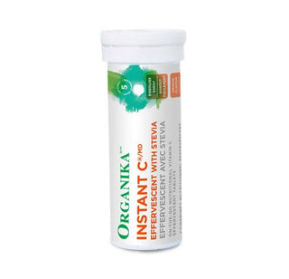 Organika Instant - C with Effervescent with Stevia (1000mg / 10 tablets) - Orange Flavor - CAFORIA.CA