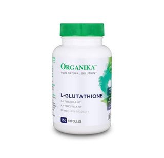 Organika L - Glutathione 50mg 100 Capsules - CAFORIA.CA