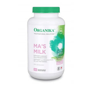 Organika Ma's Milk 120 Capsules - CAFORIA.CA