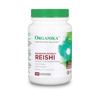 Organika Mushroom Extract - Reishi 250mg 180 Caps - CAFORIA.CA