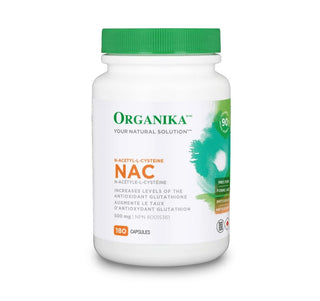 Organika NAC 500mg 180 Capsules - CAFORIA.CA