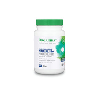 Organika Spirulina 1000mg 90 Tablets - CAFORIA.CA