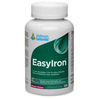 Platinum Naturals EasyIron 120 Liquid Veggie Capsules - CAFORIA.CA