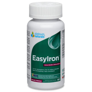 Platinum Naturals EasyIron Extra Gentle 60 Veggie Liquid Capsules - CAFORIA.CA