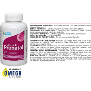 Platinum Naturals Easymulti Prenatal 120 Softgels - CAFORIA.CA