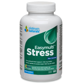 Platinum Naturals Easymulti Stress Men 60 Softgels - CAFORIA.CA