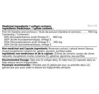 Platinum Naturals Omega Super 800 60 Softgels - CAFORIA.CA