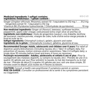 Platinum Naturals Prenatal Anti - Nausea 60 Softgels - CAFORIA.CA