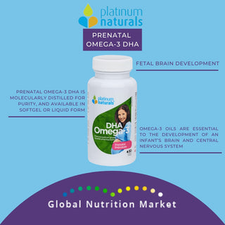 Platinum Naturals Prenatal Omega - 3 DHA 30 Softgels - CAFORIA.CA