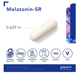 Pure Encapsulations Melatonin - SR 60 Veggie Caps - CAFORIA.CA