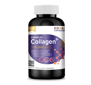 Royal Canadian Premium Collagen Plus 500mg 200 Veggie Caps - CAFORIA.CA