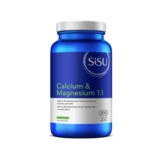 Sisu Calcium & Magnesium 1:1 200 Capules - CAFORIA.CA