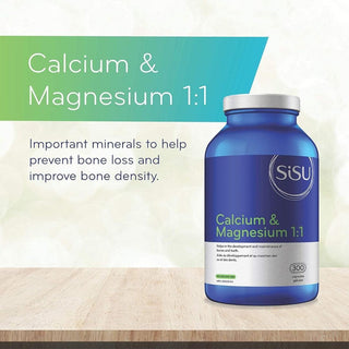 Sisu Calcium & Magnesium 1:1 300 Capsules - CAFORIA.CA