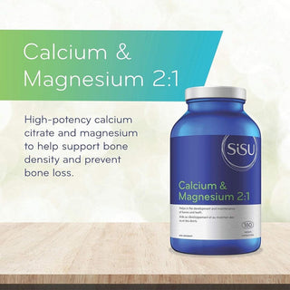 Sisu Calcium & Magnesium 2:1 180 Tablets - CAFORIA.CA