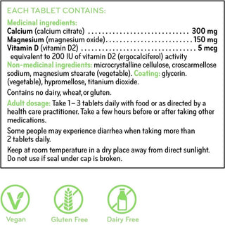 Sisu Calcium & Magnesium 2:1 180 Tablets - CAFORIA.CA